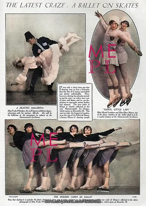 : The latest craze - ballet on skates, 1929 : The latest craze - ballet on skates, 1929