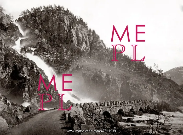 : Lattefossen waterfall, Odda, Norway c.1880's