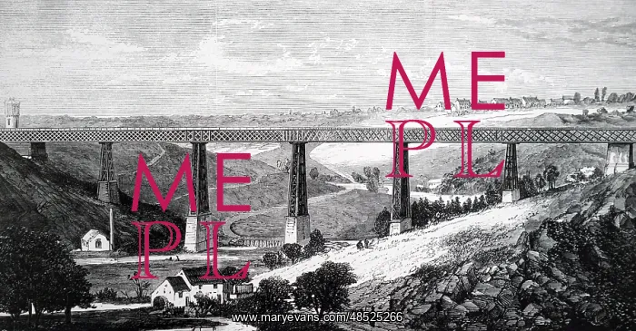 : Lattice girder viaduct on the River Creuse on : Lattice girder viaduct on the River Creuse on