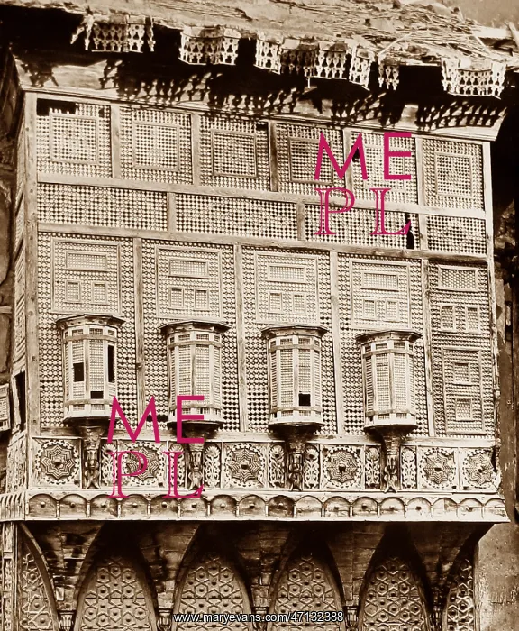  : Latticed window of house in Cairo, Egypt