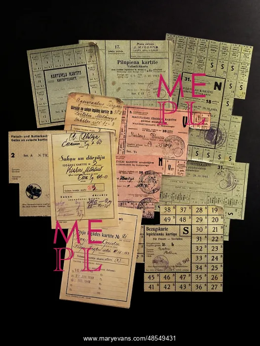 : Latvia. Second Soviet occupation (1944-1991). Ration cards : Latvia. Second Soviet occupation (1944-1991). Ration cards