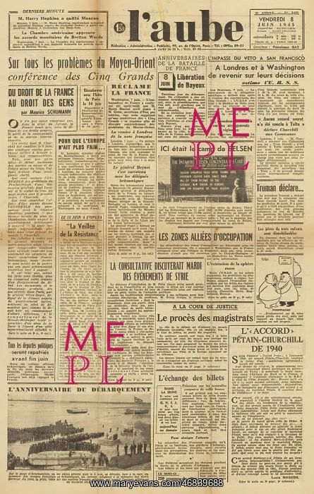 : L'aube front page Belsen concentration camp : L'aube front page Belsen concentration camp