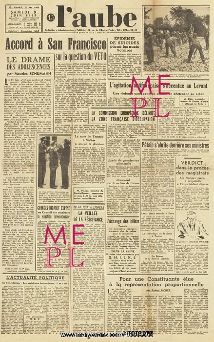: L'aube front page San Francisco conference : L'aube front page San Francisco conference