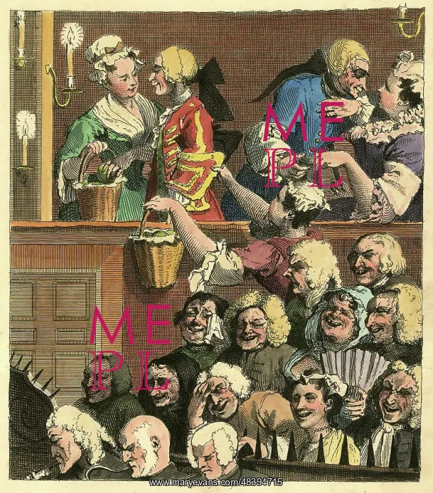  : The Laughing Audience by William Hogarth