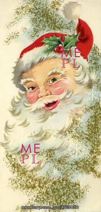  : Laughing Santa on Gold