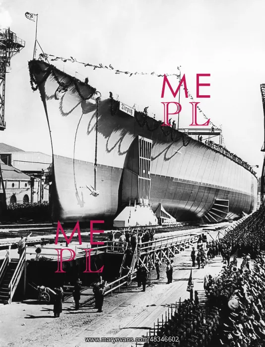 : Launch of the battle ship Tirpitz, 1939 : Launch of the battle ship Tirpitz, 1939