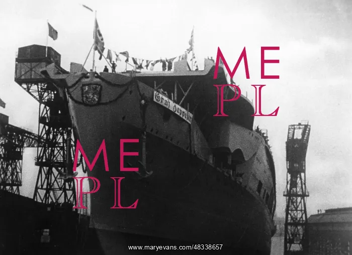  : Launch of the Graf Zeppelin in Kiel, 1938