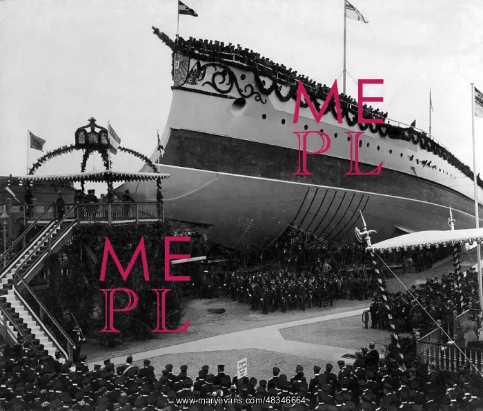 : Launch of the Kaiser Wilhelm II. 1897 : Launch of the Kaiser Wilhelm II. 1897