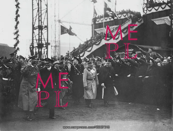 : Launch of the KdF ship Robert Ley, 1938 : Launch of the KdF ship Robert Ley, 1938
