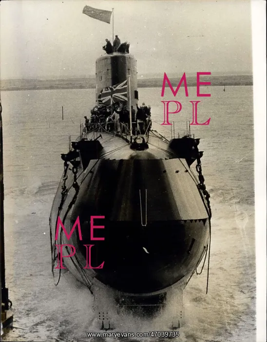 : Launch of Polaris submarine by Queen Mother : Launch of Polaris submarine by Queen Mother