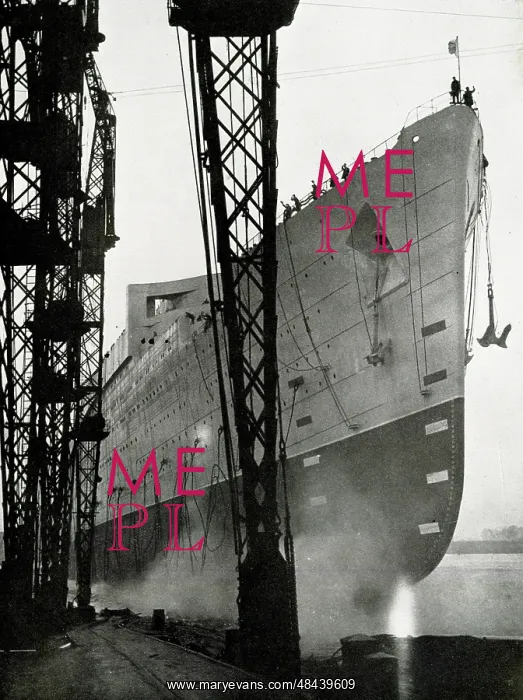 : Launch of RMS Queen Mary, Clydebank : Launch of RMS Queen Mary, Clydebank