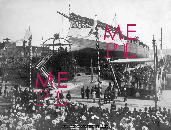 : Launch of the SMS Hannover, 1905 : Launch of the SMS Hannover, 1905