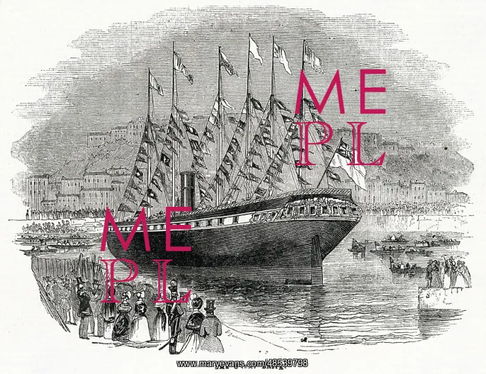 : Launch of SS Great Britain at Bristol 1843 : Launch of SS Great Britain at Bristol 1843
