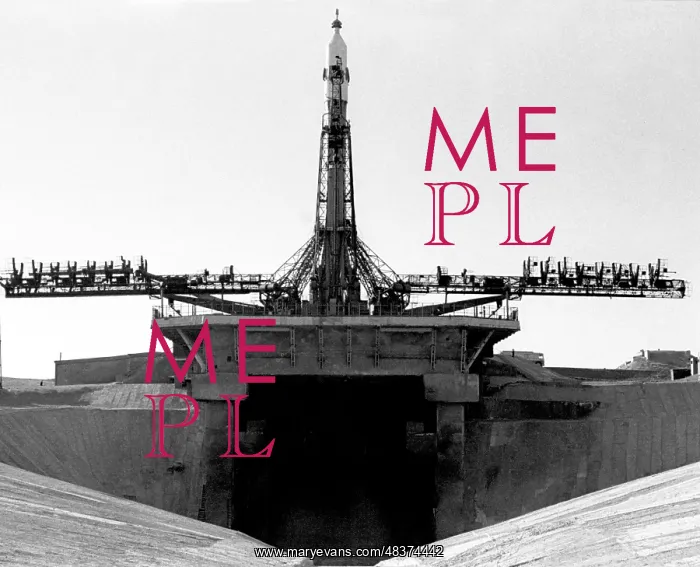 : Launch vehicle with spaceship Soyuz-9 on launch pad, 1970 : Launch vehicle with spaceship Soyuz-9 on launch pad, 1970