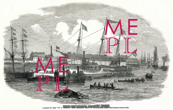 : Launch of the W.S. Lindsay, iron emigrant ship 1852 : Launch of the W.S. Lindsay, iron emigrant ship 1852