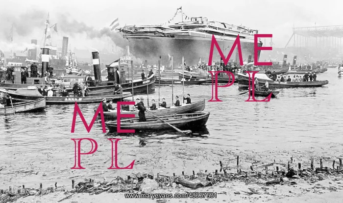 : Launching of the Bismarck, 1914 : Launching of the Bismarck, 1914