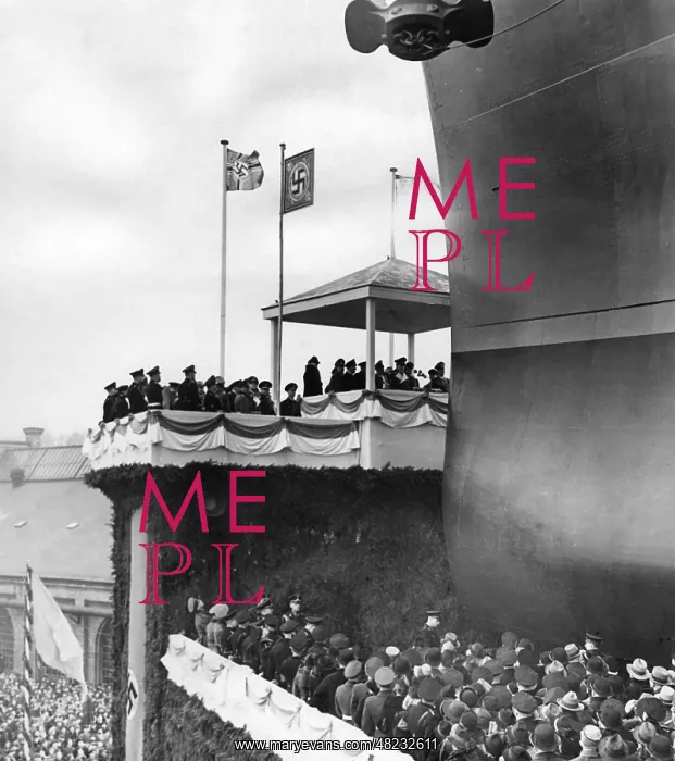 : Launching of the Graf Zeppelin in Kiel, 1938 : Launching of the Graf Zeppelin in Kiel, 1938