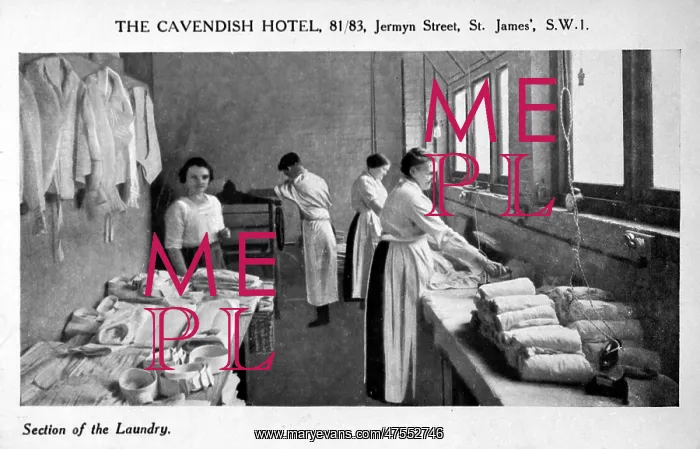 : The laundry room of the Cavendish Hotel : The laundry room of the Cavendish Hotel