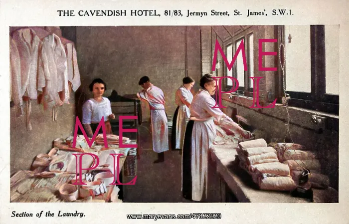 : The laundry room of the Cavendish Hotel : The laundry room of the Cavendish Hotel