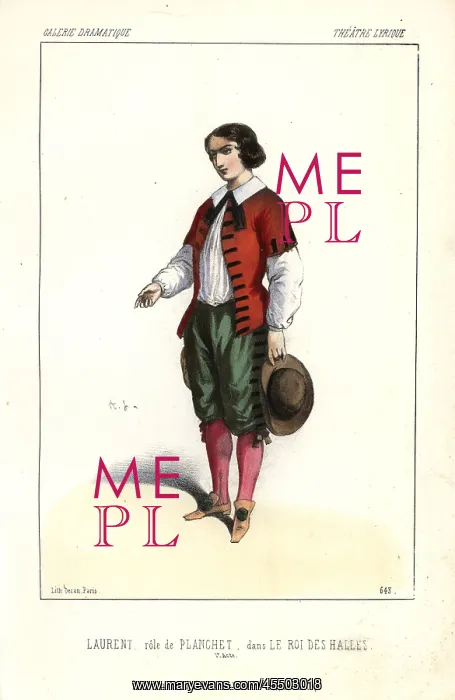 : Laurent as Planchet in Le Roi des Halles at : Laurent as Planchet in Le Roi des Halles at