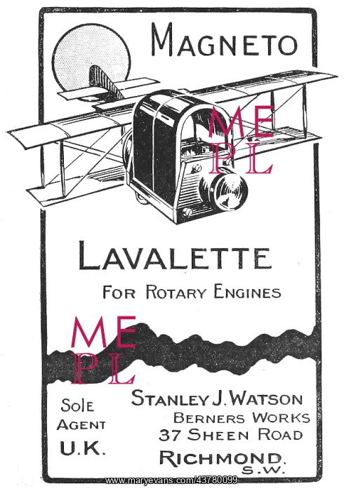 : Lavalette Magnetos - Stanley J.Watson : Lavalette Magnetos - Stanley J.Watson