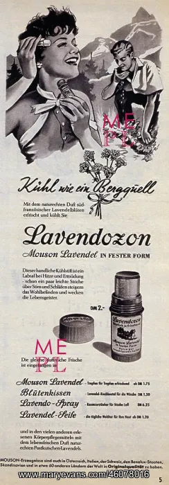 : Lavendozon deodorant advert : Lavendozon deodorant advert