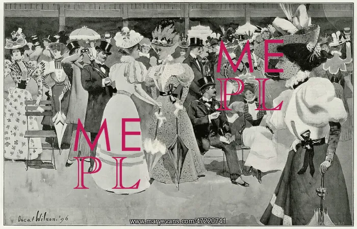 : On the Lawn at Ascot 1896 : On the Lawn at Ascot 1896