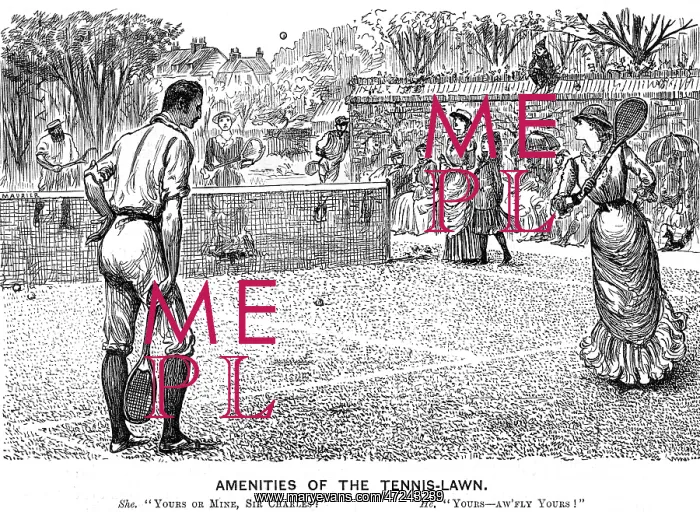  : LAWN TENNIS / PUNCH / 1883