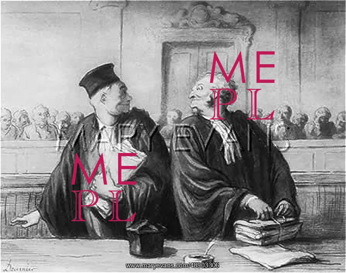: TWO LAWYERS (DAUMIER) : TWO LAWYERS (DAUMIER)