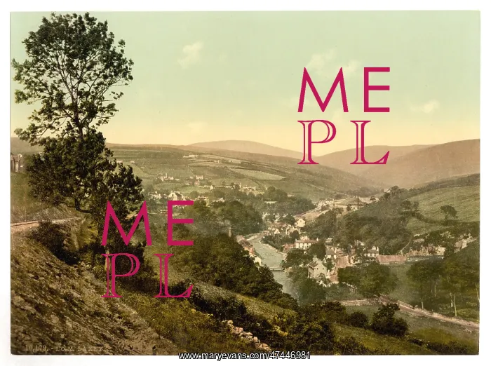 : Laxey, general view, Isle of Man, England : Laxey, general view, Isle of Man, England
