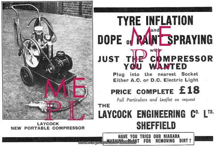 : Laycock Engineering Portable Air Compressor 1937 : Laycock Engineering Portable Air Compressor 1937