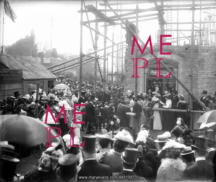 : Laying Foundation Stone at Christ Church, Sidcup : Laying Foundation Stone at Christ Church, Sidcup