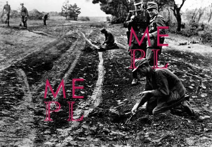 : Laying of mines on the Eastern Front, 1943 : Laying of mines on the Eastern Front, 1943