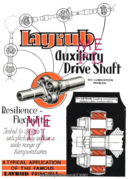 : Layrub Auxiliary Drive Shaft : Layrub Auxiliary Drive Shaft