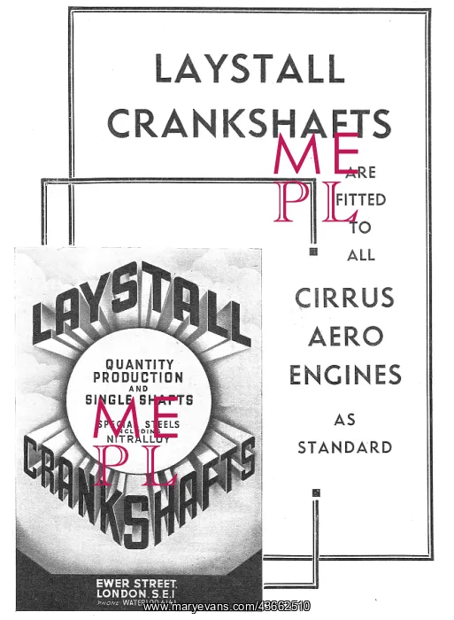 : Laystall Aero Engine Crankshafts : Laystall Aero Engine Crankshafts