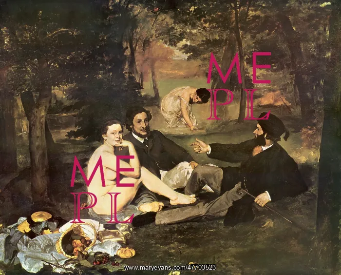 : Le Dejeuner Sur L'Herbe, by Manet : Le Dejeuner Sur L'Herbe, by Manet
