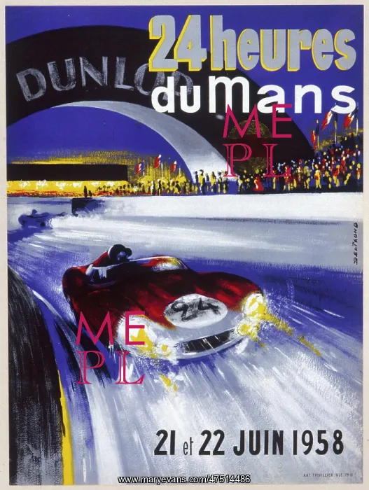 : LE MANS 24HR RACE POSTER : LE MANS 24HR RACE POSTER