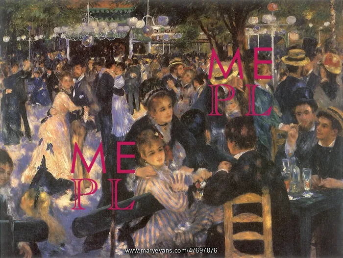 : Le Moulin de la Galette, by Renoir : Le Moulin de la Galette, by Renoir