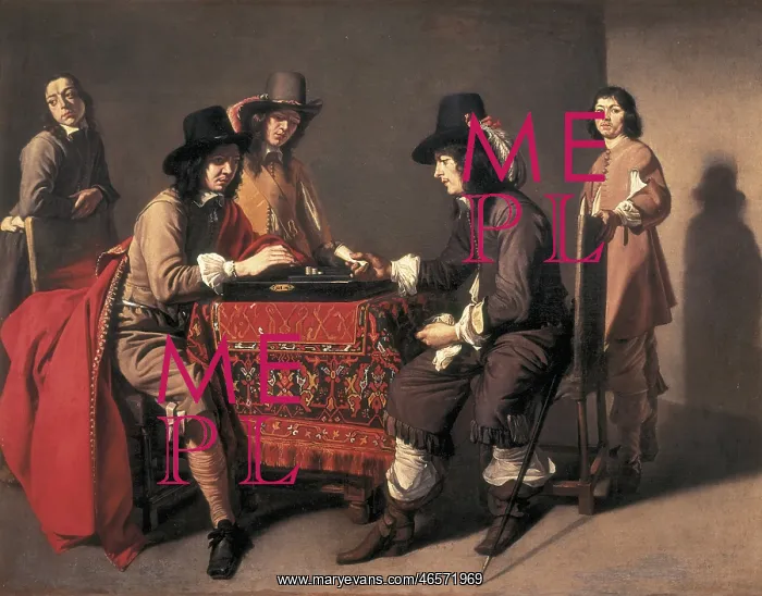 : LE NAIN, Mathieu (1607-1677). The Backgammon : LE NAIN, Mathieu (1607-1677). The Backgammon