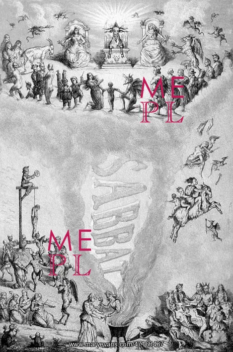 : LE SABBAT. Witches dine with the devil, dance round the gallows, ride goats : LE SABBAT. Witches dine with the devil, dance round the gallows, ride goats