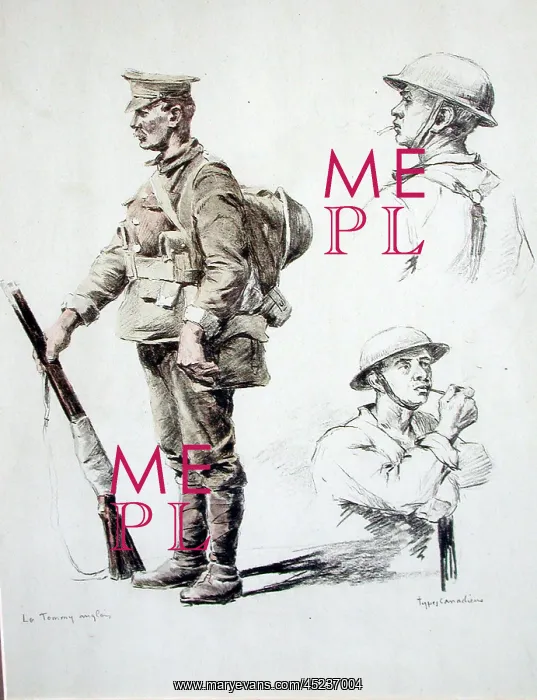: Le Tommy Anglais and Types Canadiens, WW1 : Le Tommy Anglais and Types Canadiens, WW1