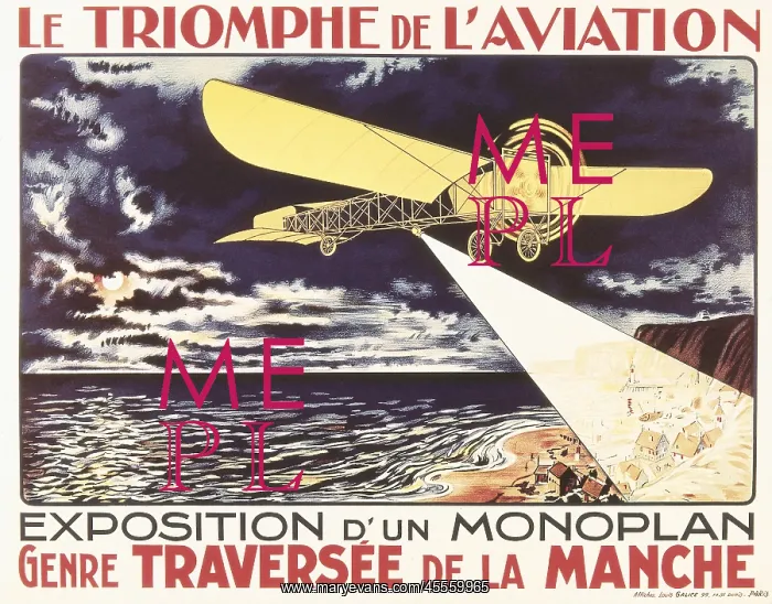 : Le triomphe de l'Aviation. Exposition d'un monoplan : Le triomphe de l'Aviation. Exposition d'un monoplan