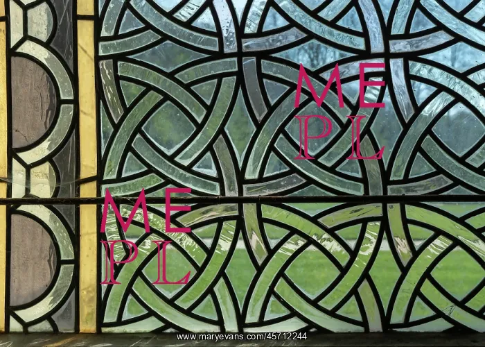 : Leaded window, Abbaye de Fontenay : Leaded window, Abbaye de Fontenay