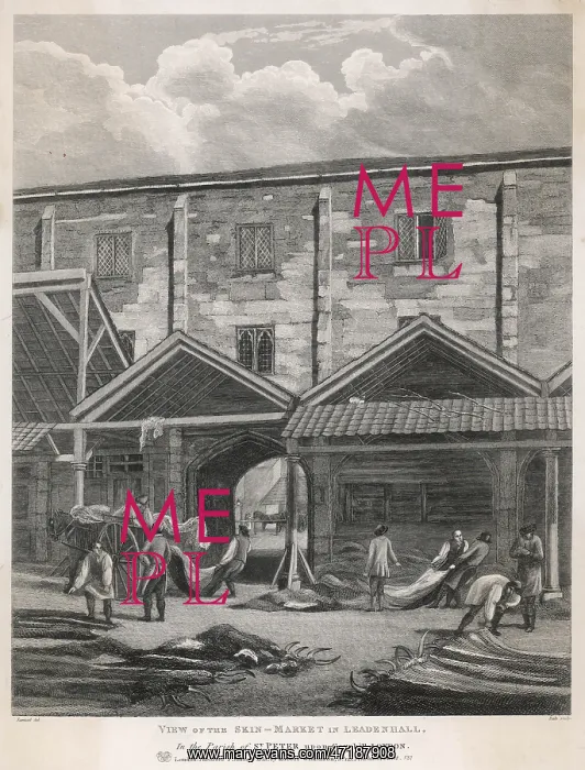 : LEADENHALL MARKET 1825 : LEADENHALL MARKET 1825