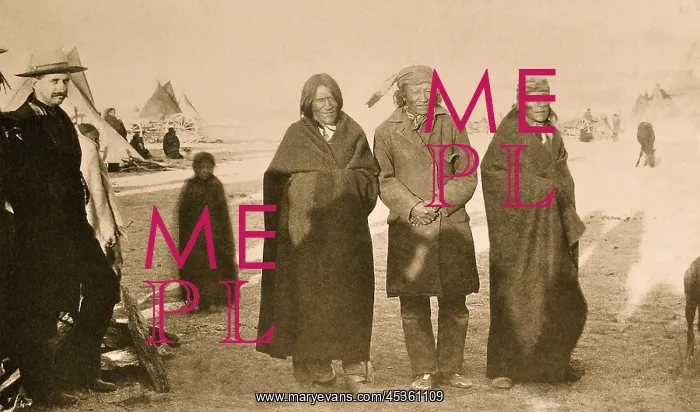 : Leaders of the Hostile Indians after the Wounded : Leaders of the Hostile Indians after the Wounded