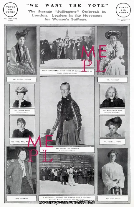 : Leaders in Movement for Women's Suffrage 1906 : Leaders in Movement for Women's Suffrage 1906
