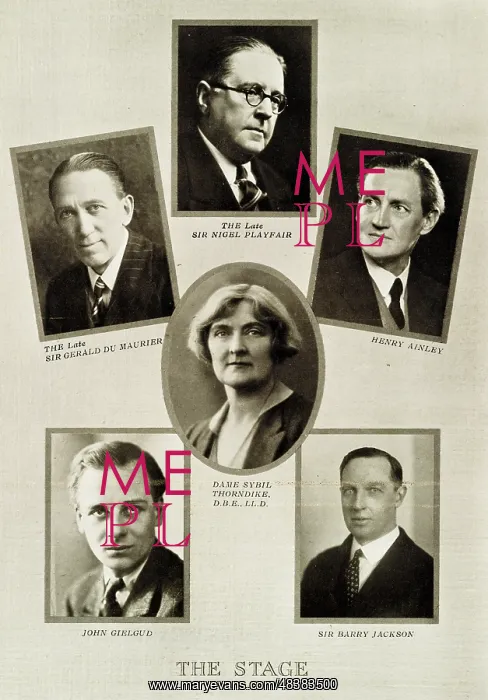 : Leading actors during the reign of King George V : Leading actors during the reign of King George V