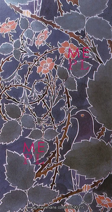  : Leaf and Bird Design