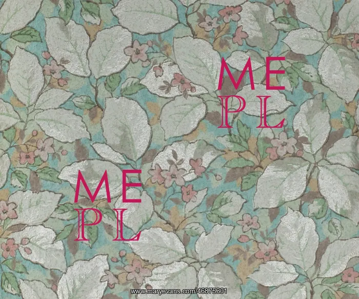 : Leaf and flower design in SMB wallpaper sample book : Leaf and flower design in SMB wallpaper sample book