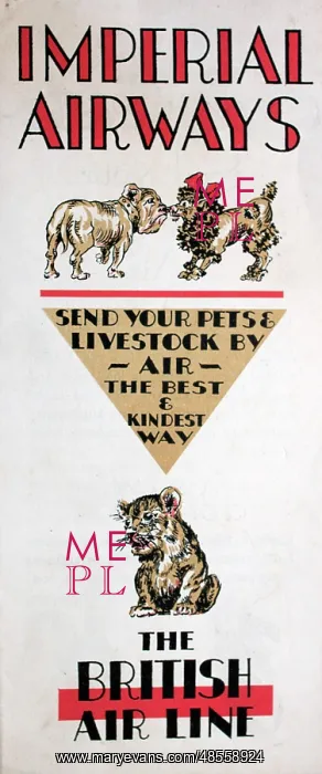 : Leaflet design, Imperial Airways : Leaflet design, Imperial Airways